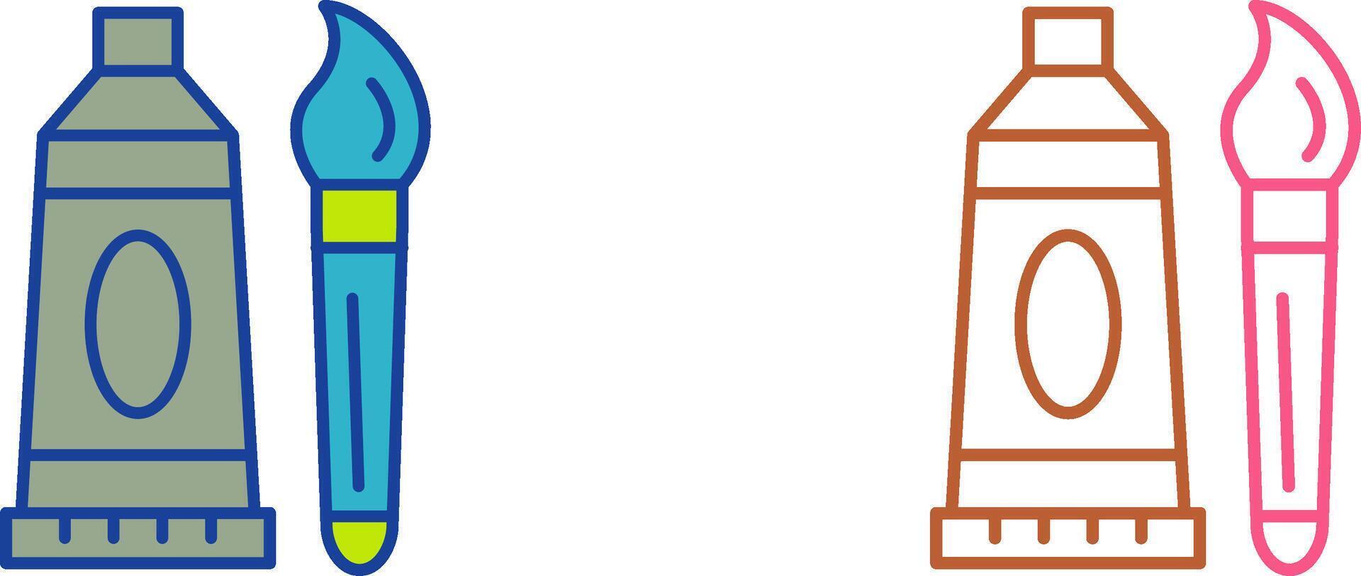 Oil Paint Icon Design vector