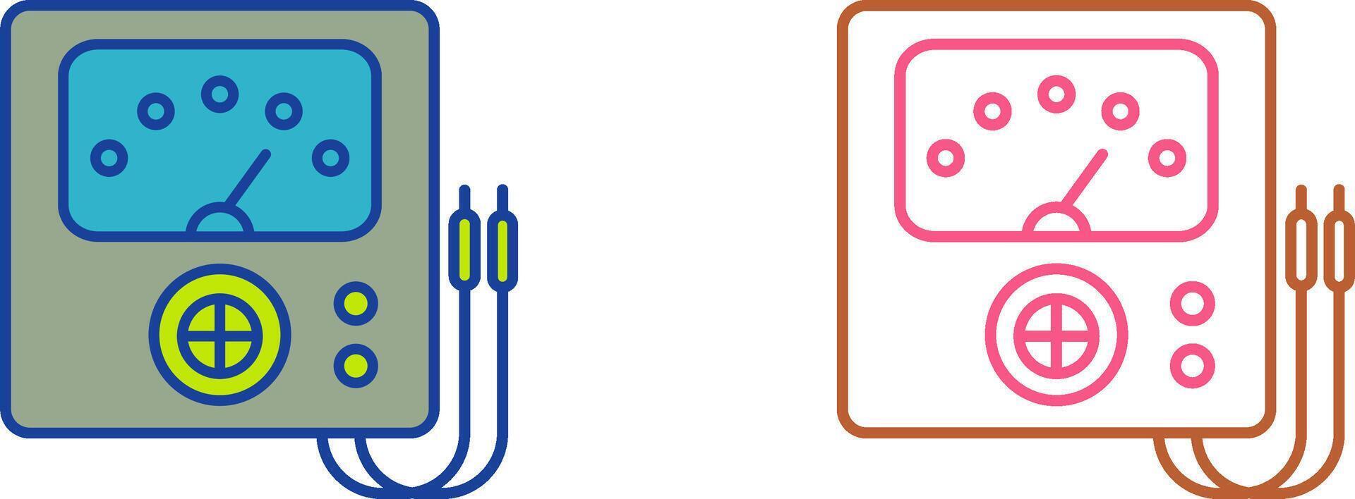Voltmeter Icon Design vector