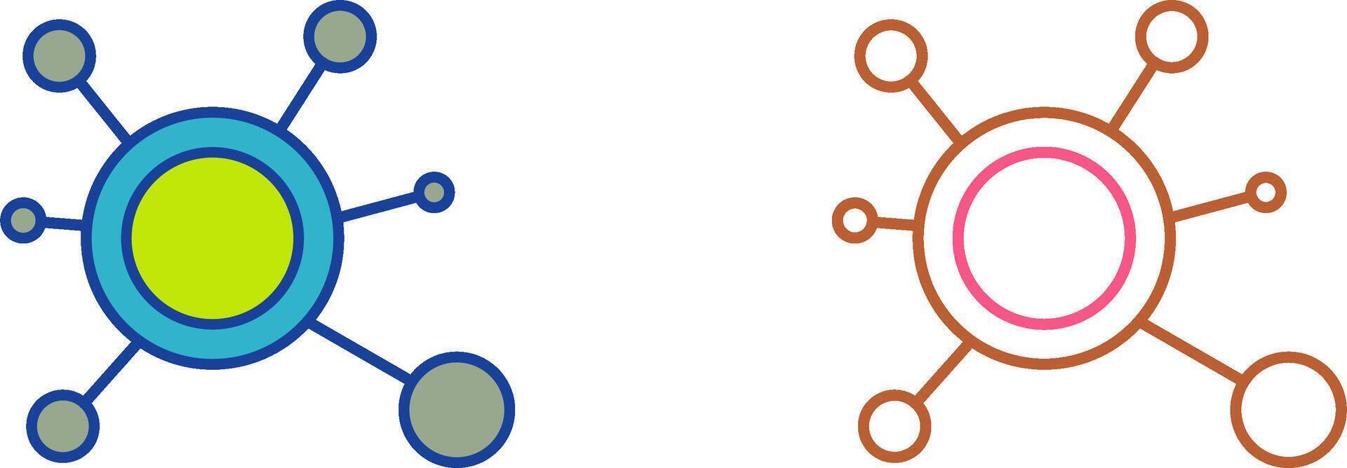 Molecule Icon Design vector