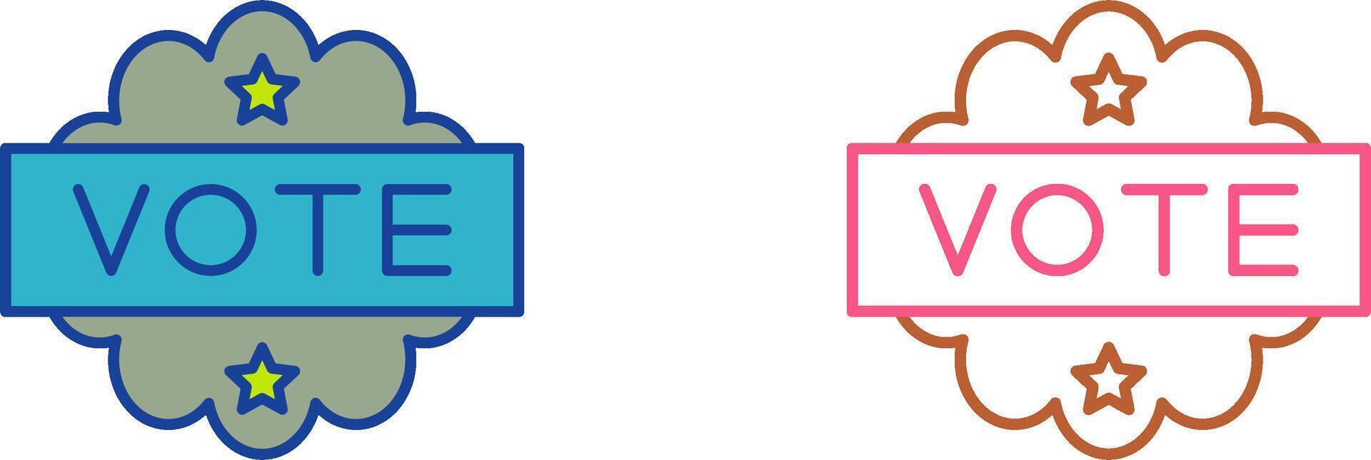 Vote Icon Design vector