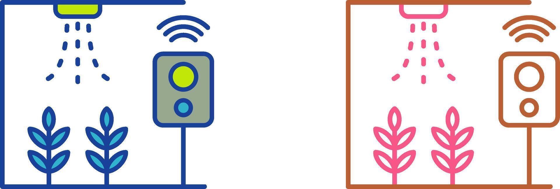 Smart Farm Icon Design vector