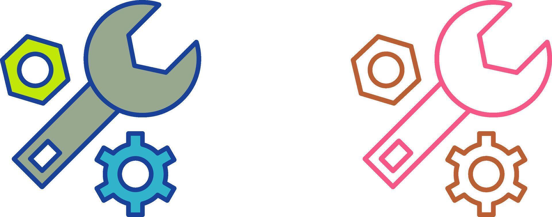 Wrench Icon Design vector