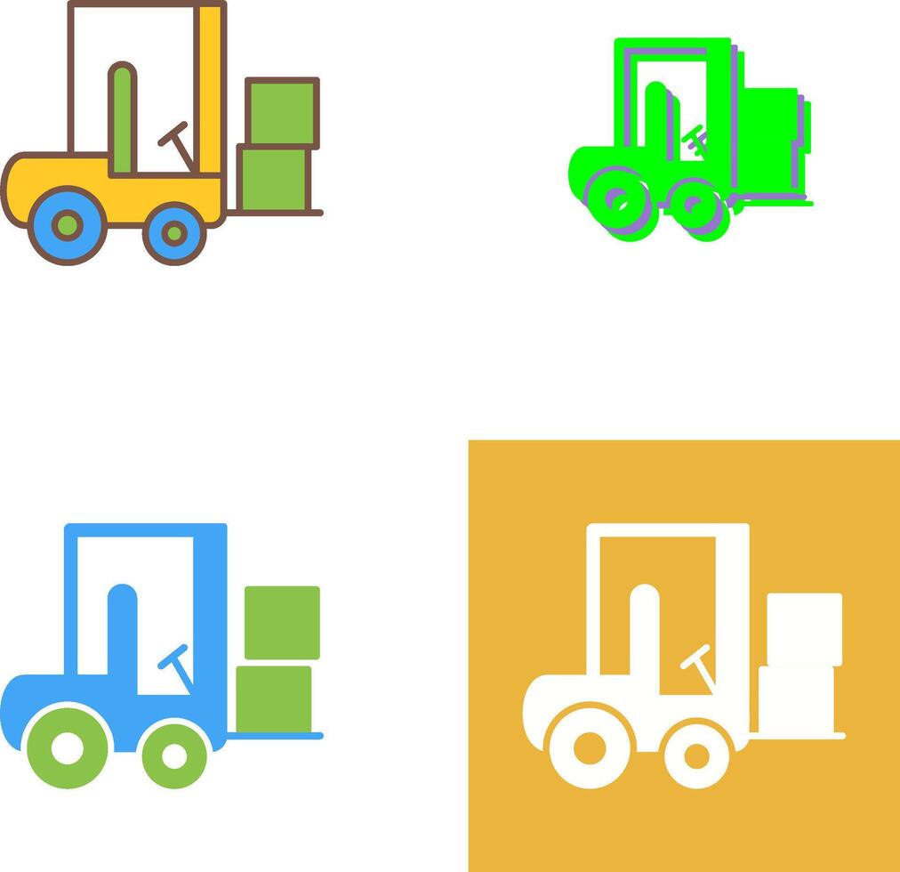 Forklifter Icon Design vector