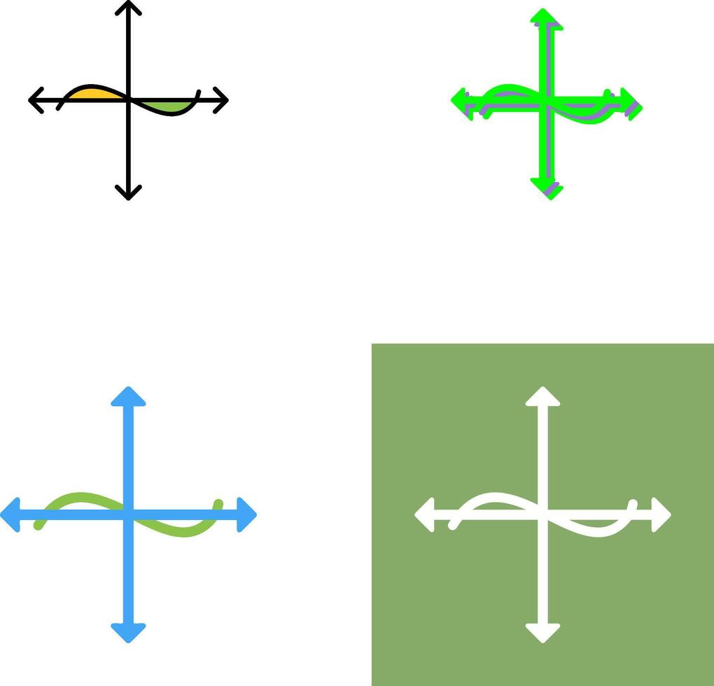 Unique Graph Icon Design vector