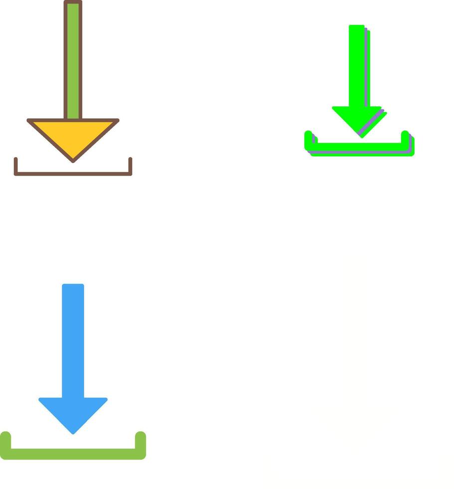 Unique Download Icon Design vector