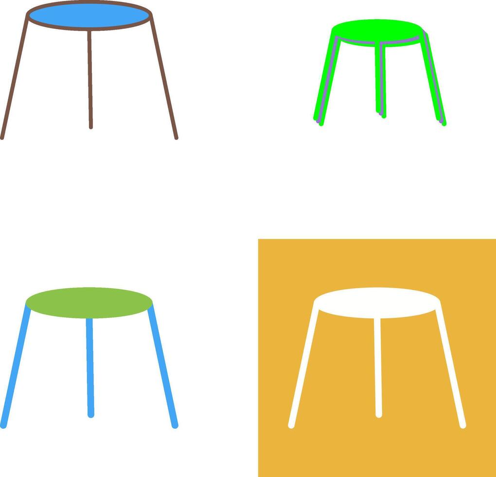 Unique Stool Icon Design vector