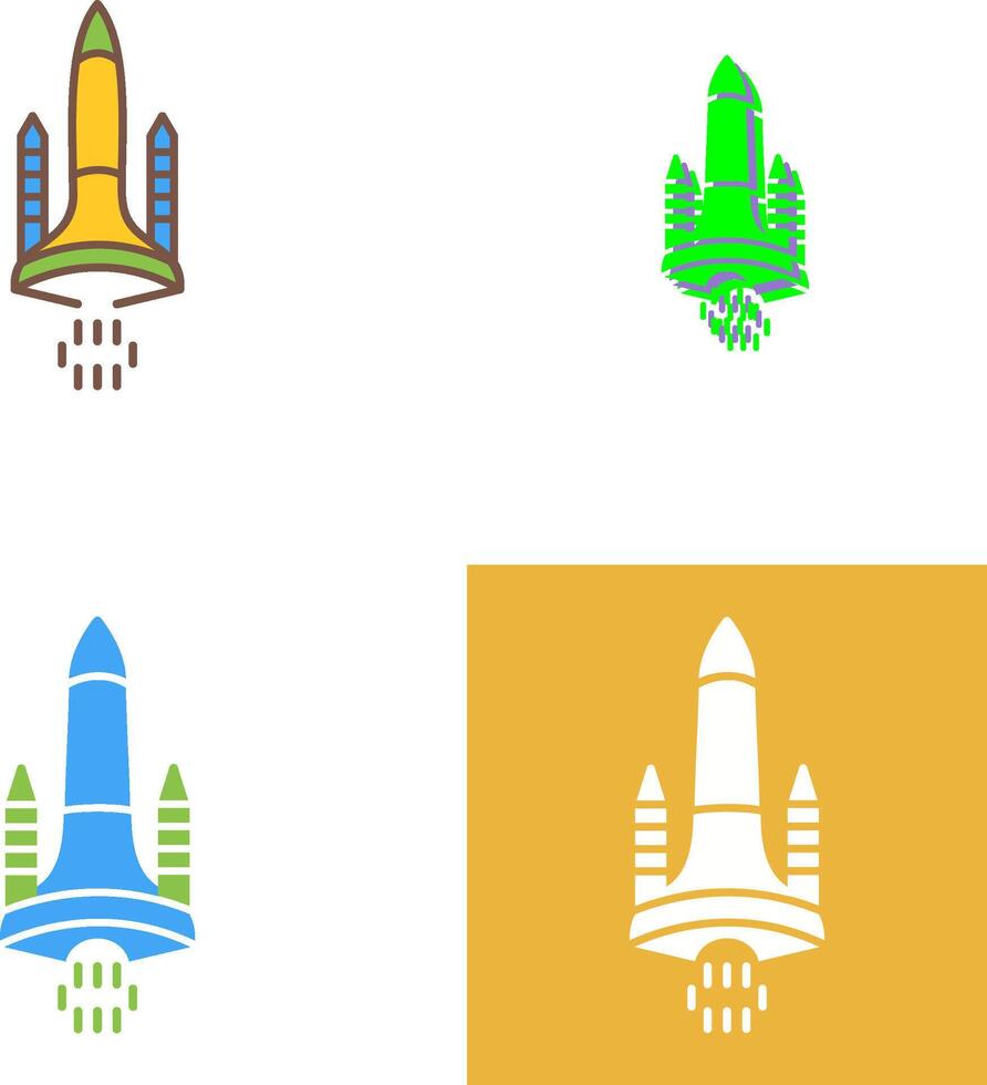 Space Shuttle Icon Design vector