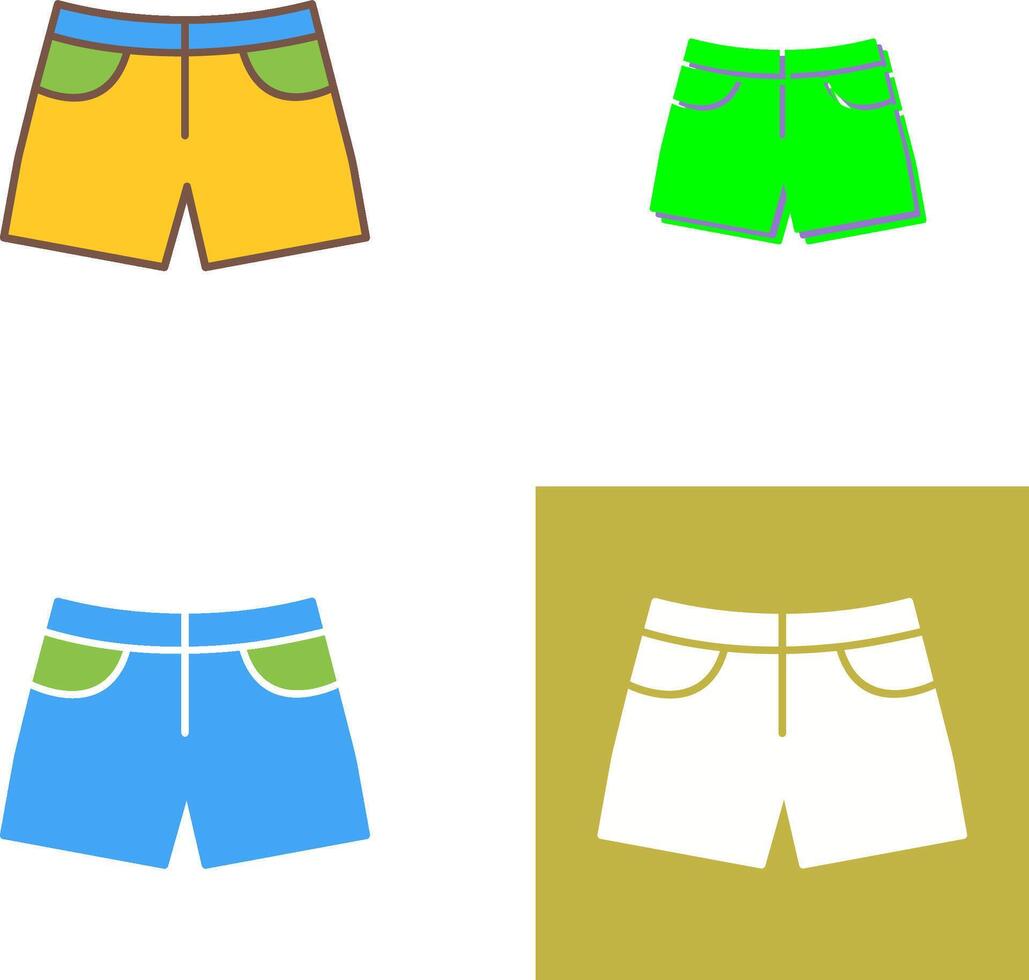 Shorts Icon Design vector