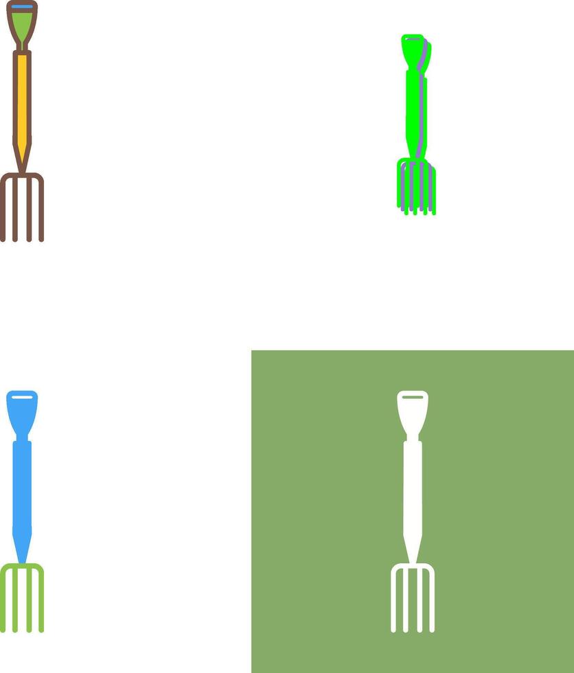 Gardening Fork Icon Design vector