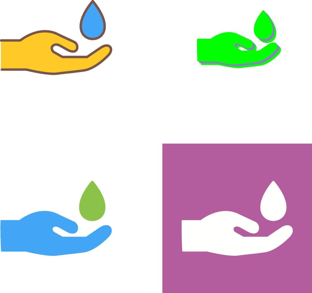 Hands Airdrop Icon Design vector