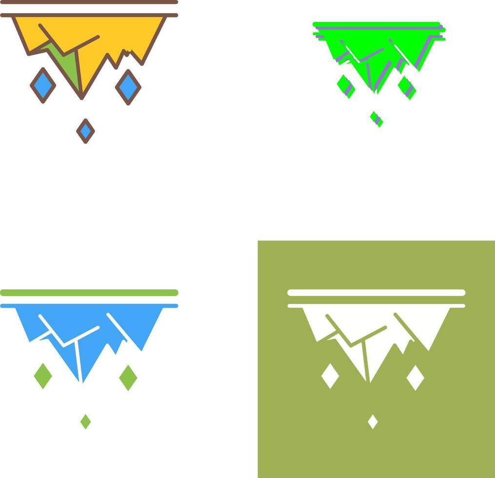 Icicle Icon Design vector