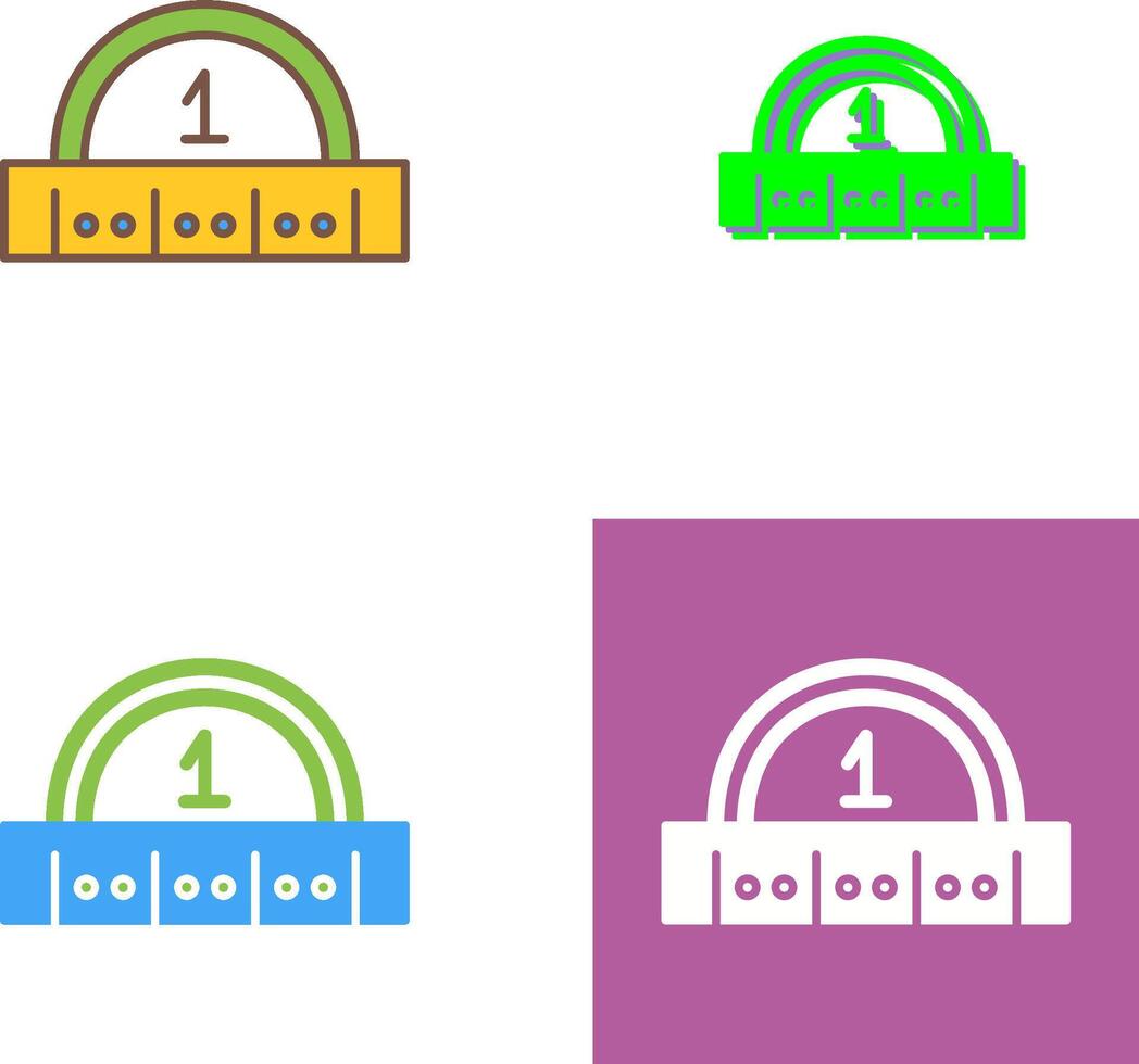 Ruler Icon Design vector