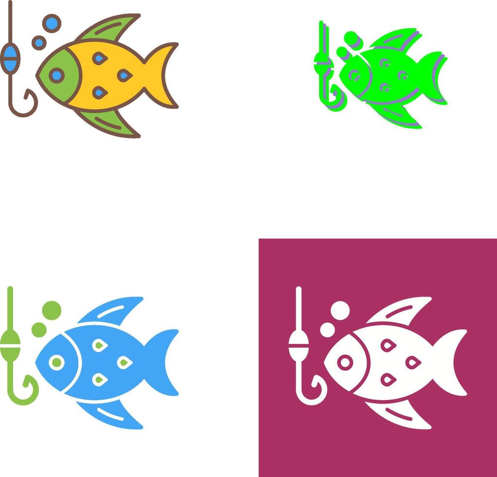 Fishing Icon Design vector