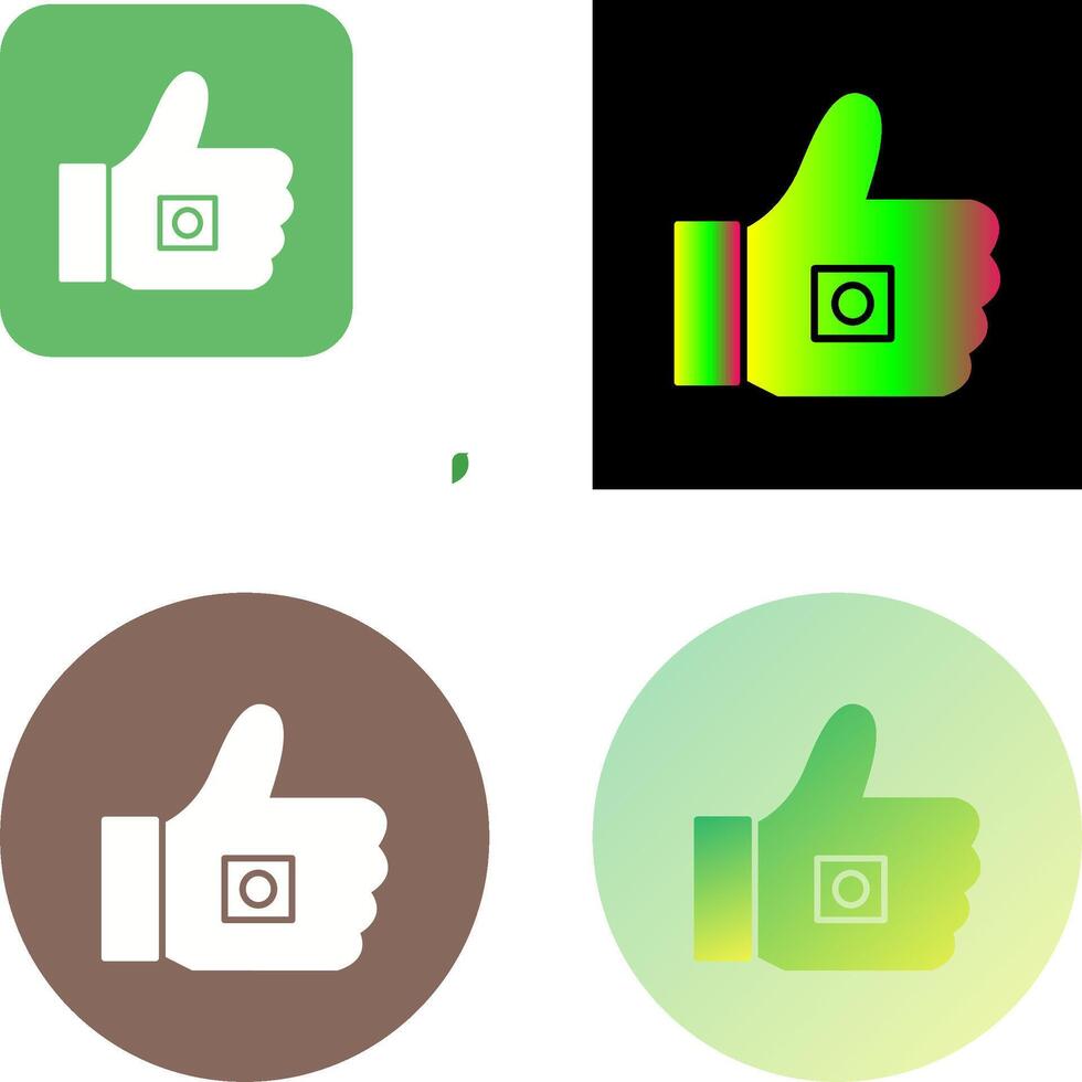 Unique Like Marketing Icon Design vector