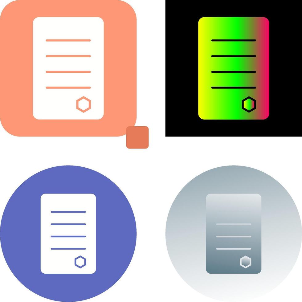 Unique Reports Icon Design vector