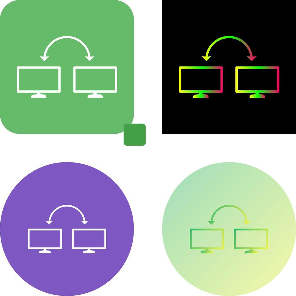 Unique Connected Systems Icon Design vector