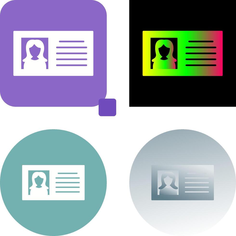 Female Profile Icon Design vector
