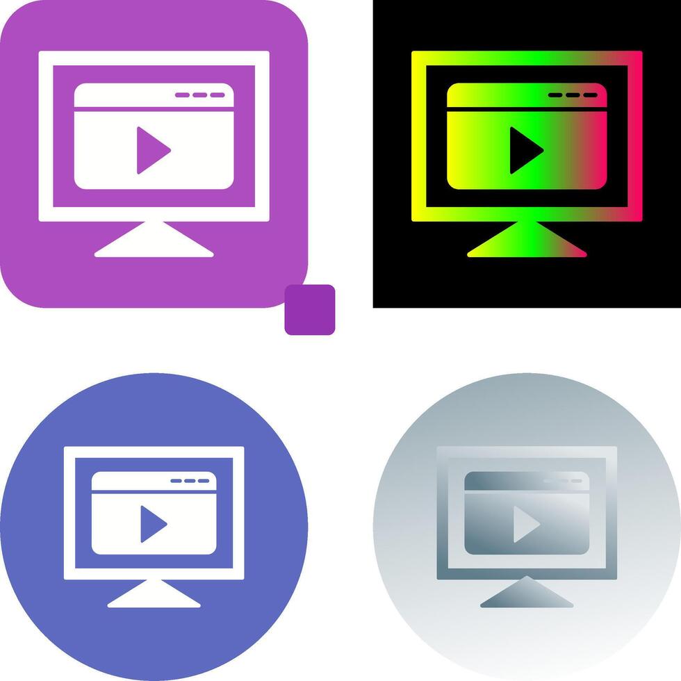 Streaming Icon Design vector