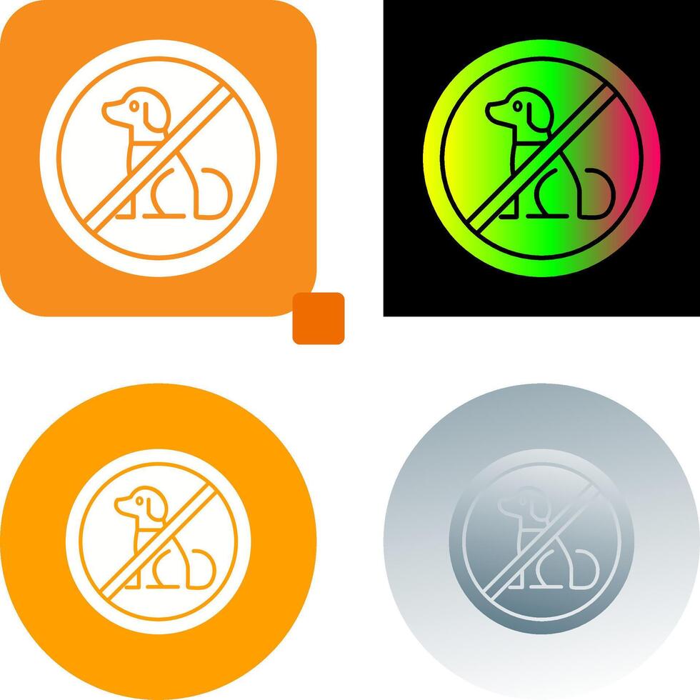No Pets Icon Design vector