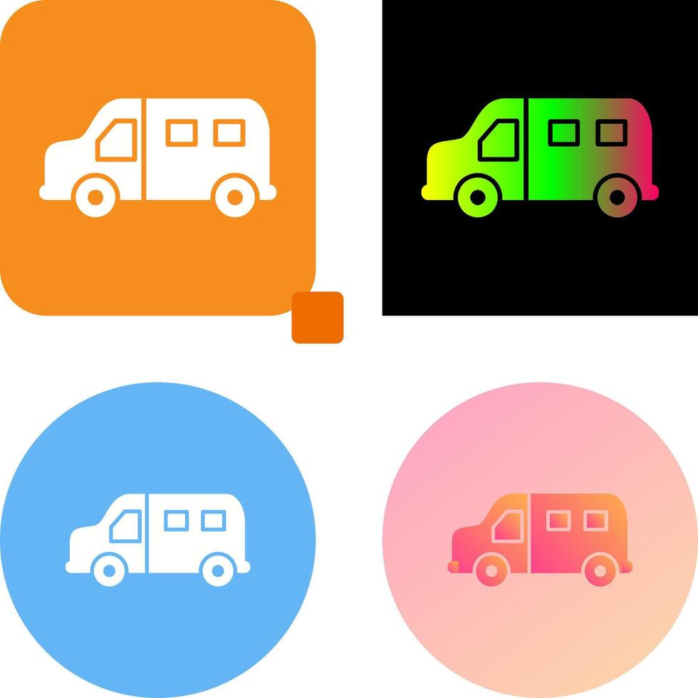 Van Icon Design vector