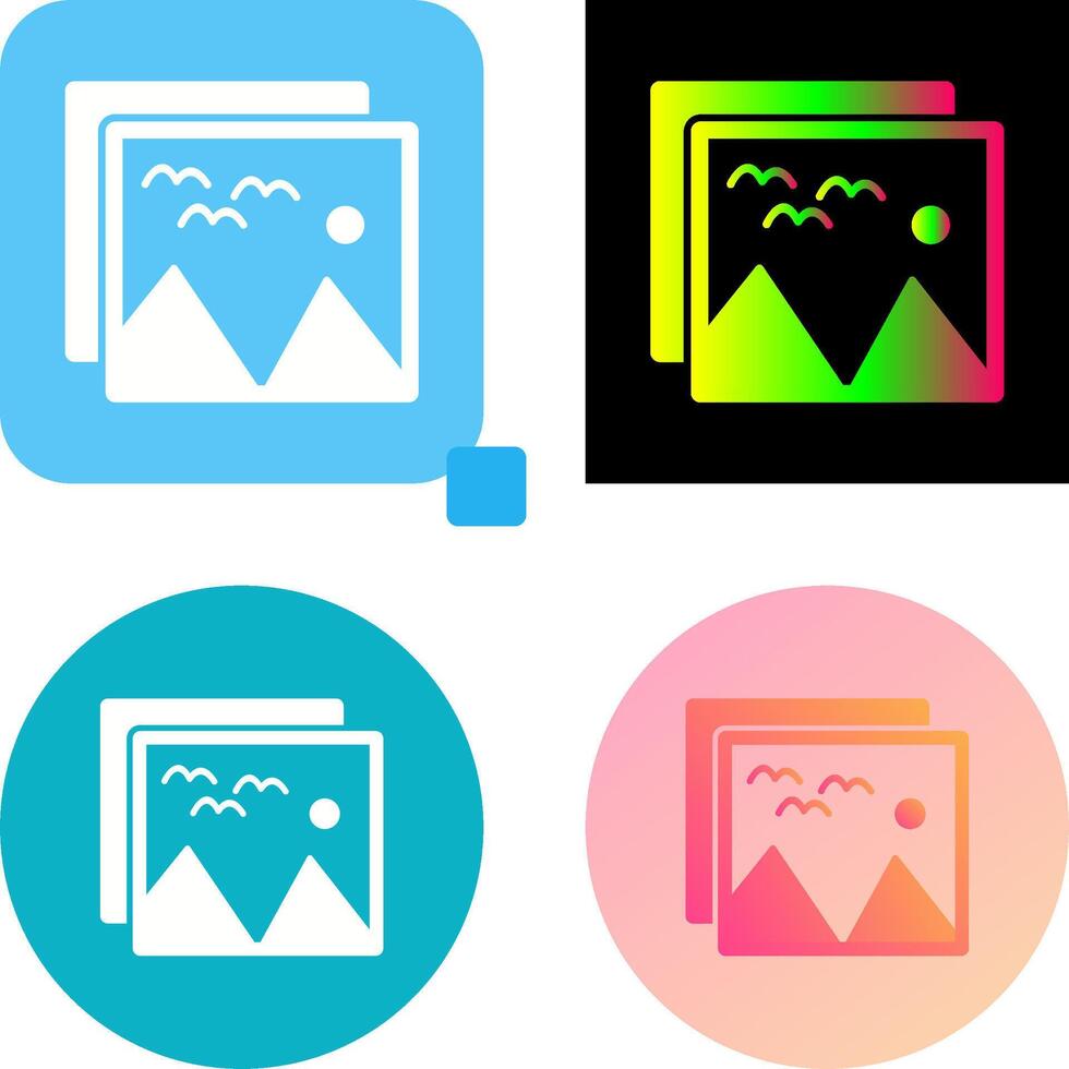 Pictures Icon Design vector