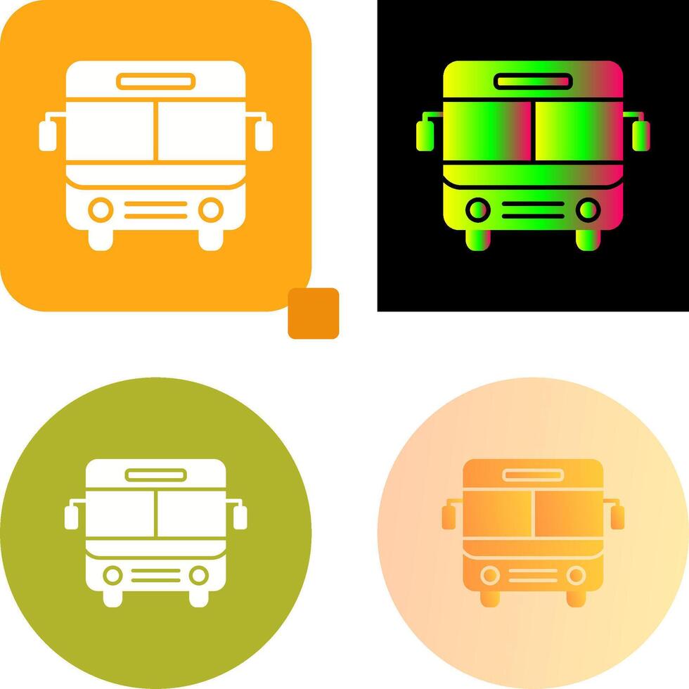 Bus Icon Design vector