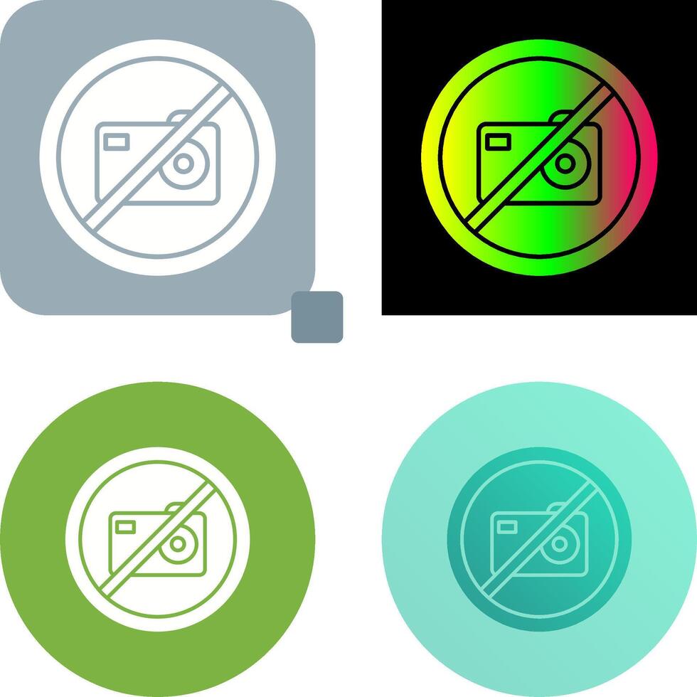 No Pictures Icon Design vector