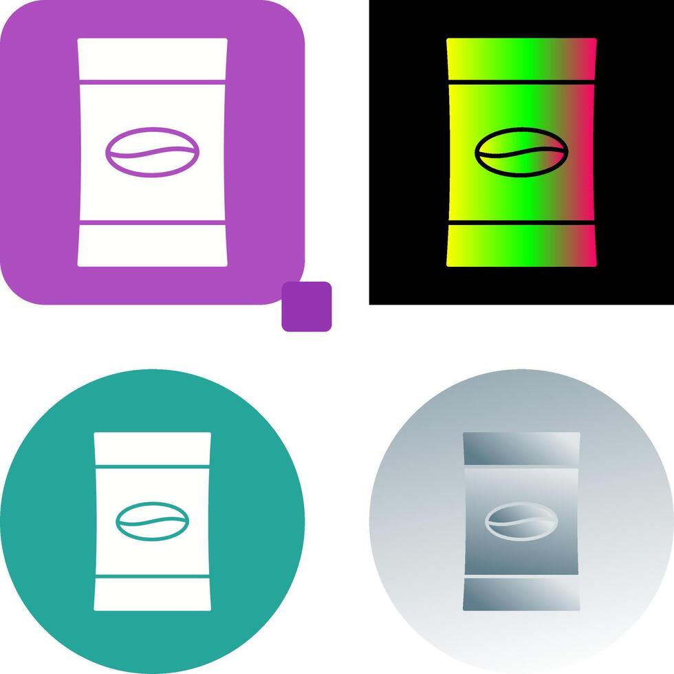 Coffee Packets Icon Design vector
