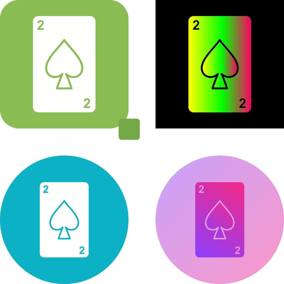 Spades Card Icon Design vector