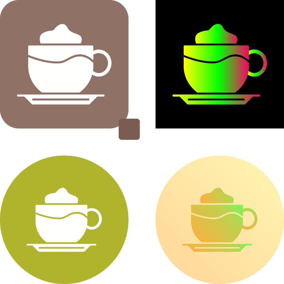 Latte Icon Design vector