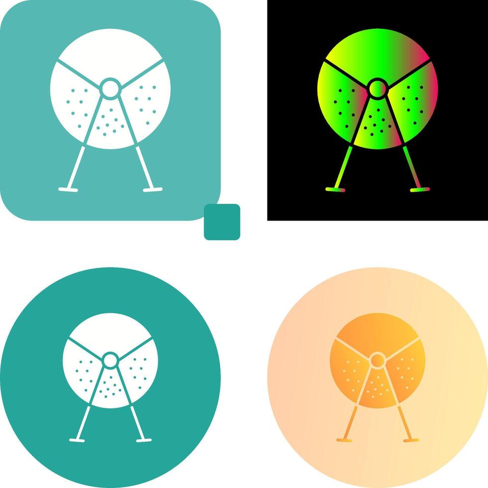 Lottery Machine Icon Design vector