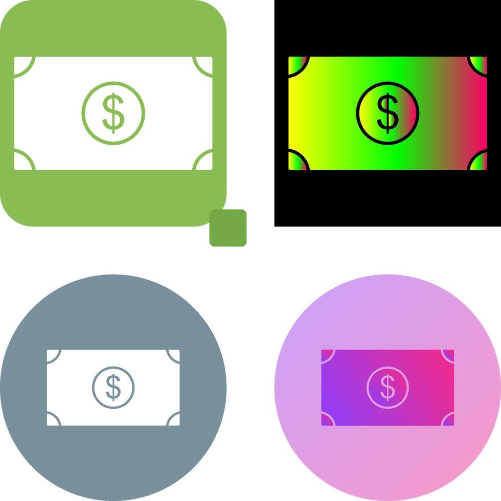 Unique Dollar Icon Design vector