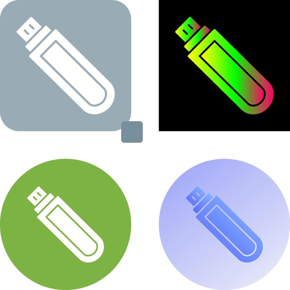 Unique USB Drive Icon Design vector