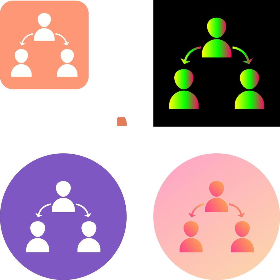 Unique Connected Users Icon Design vector