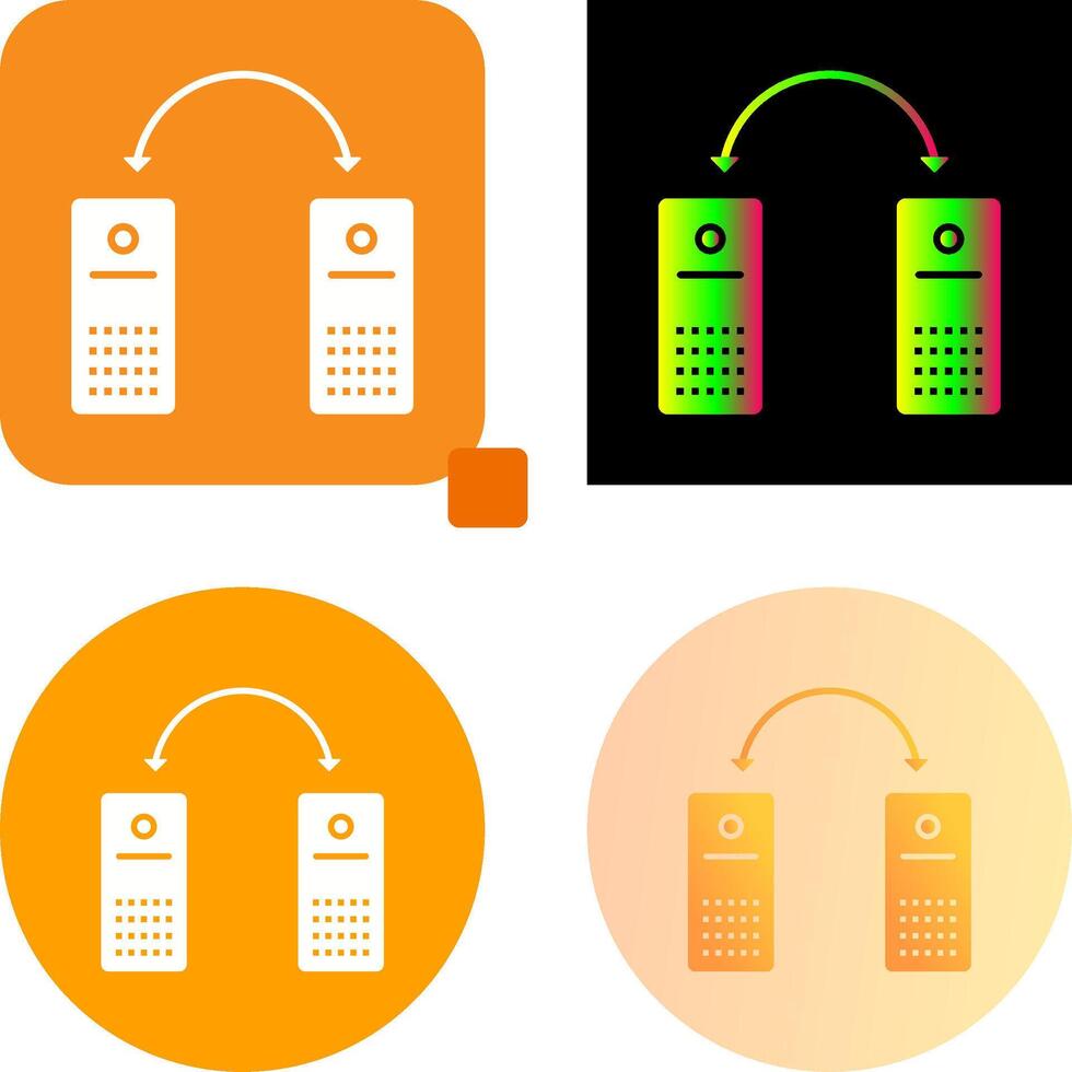 Unique Connected Systems Icon Design vector