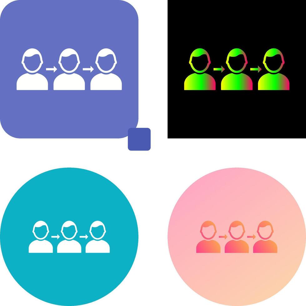 Unique Link Icon Design vector