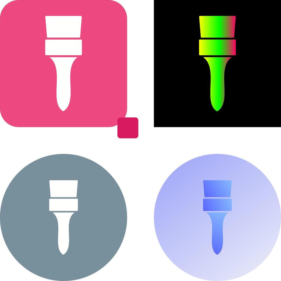 Unique Brush Icon Design vector