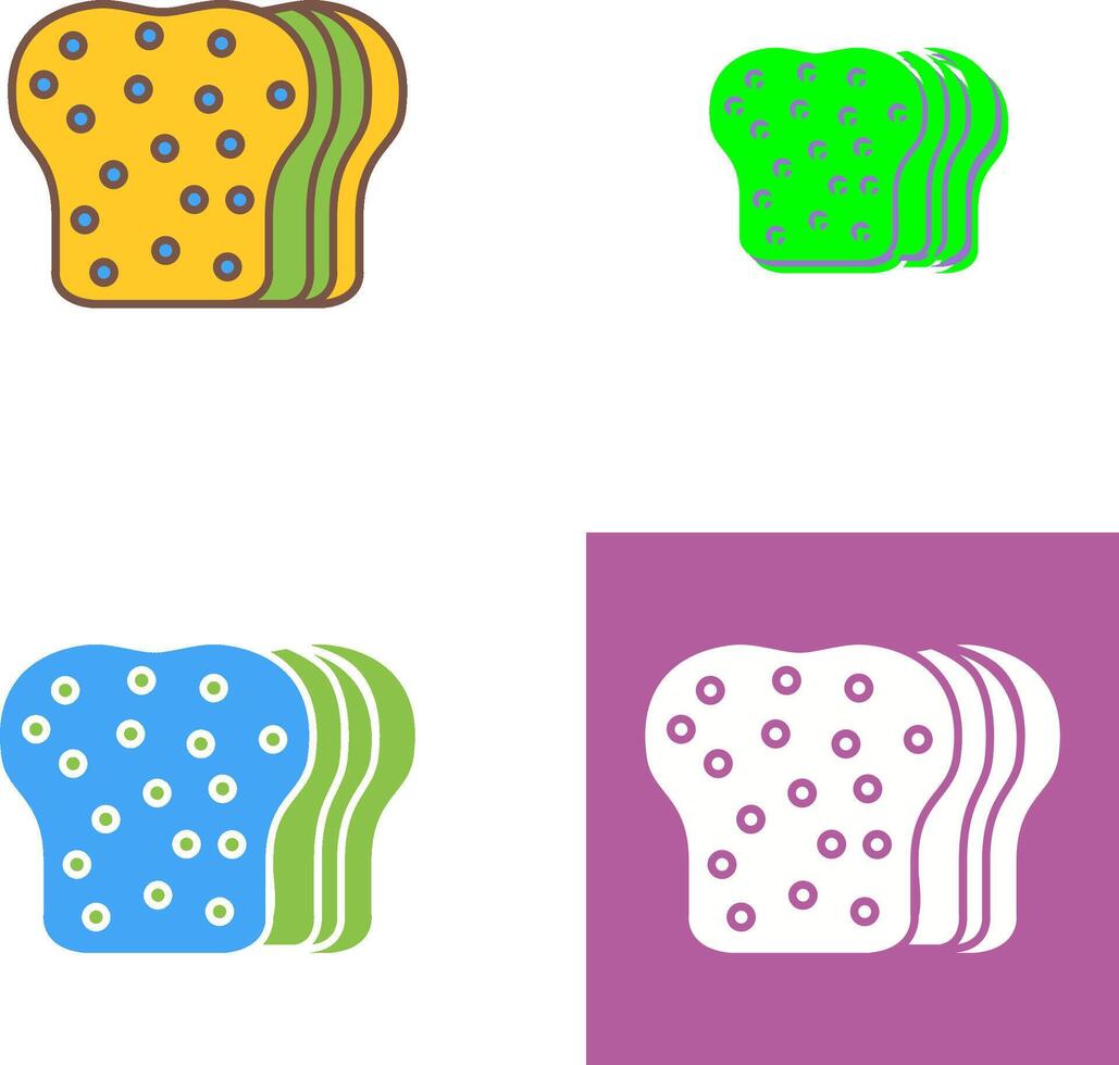 Bread Icon Design vector