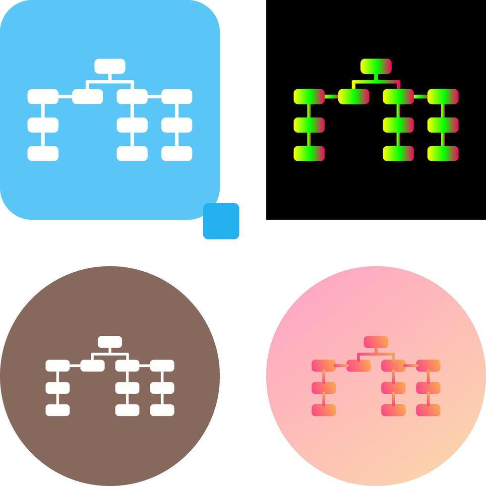 Unique Seo Structure Icon Design vector