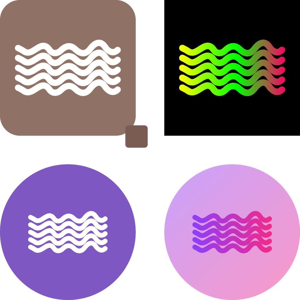 Magnetic Waves Icon Design vector