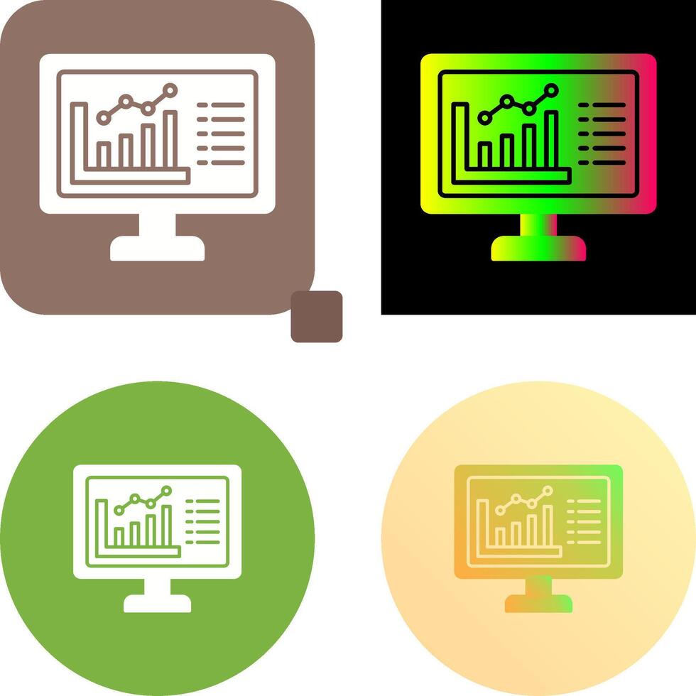 Graph Icon Design vector