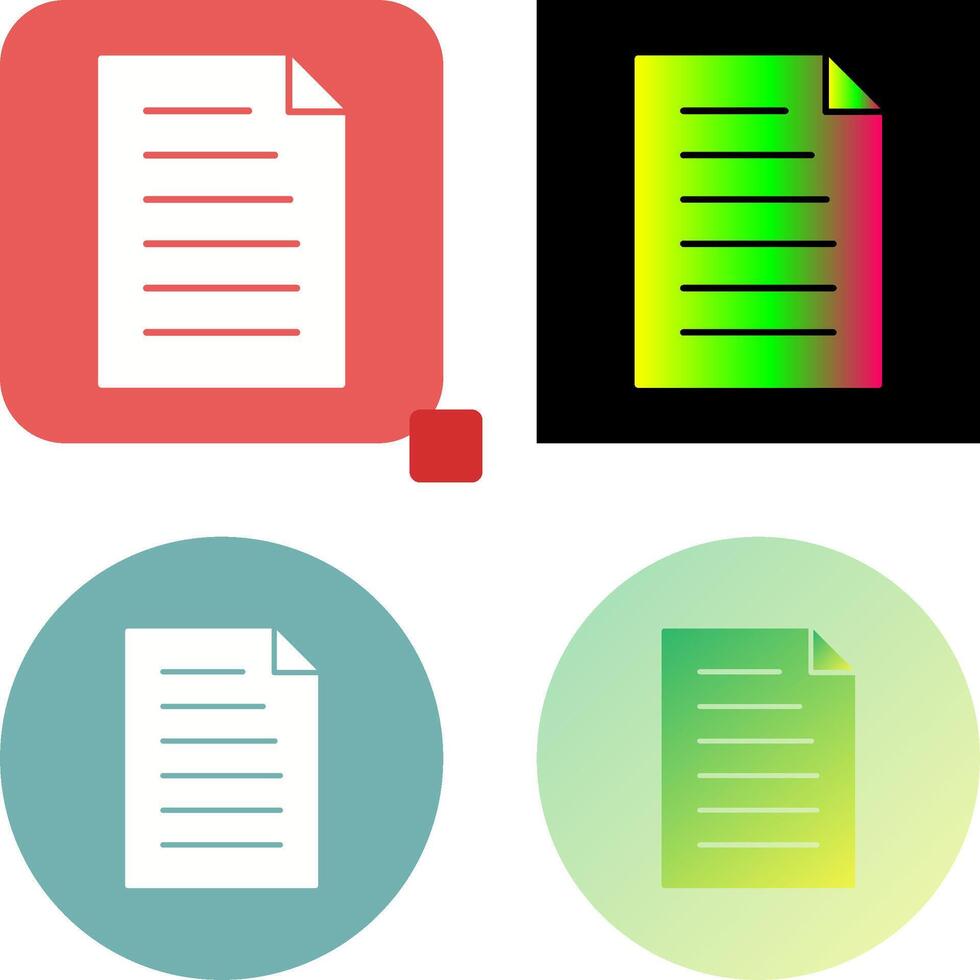 Unique Document Icon Design vector