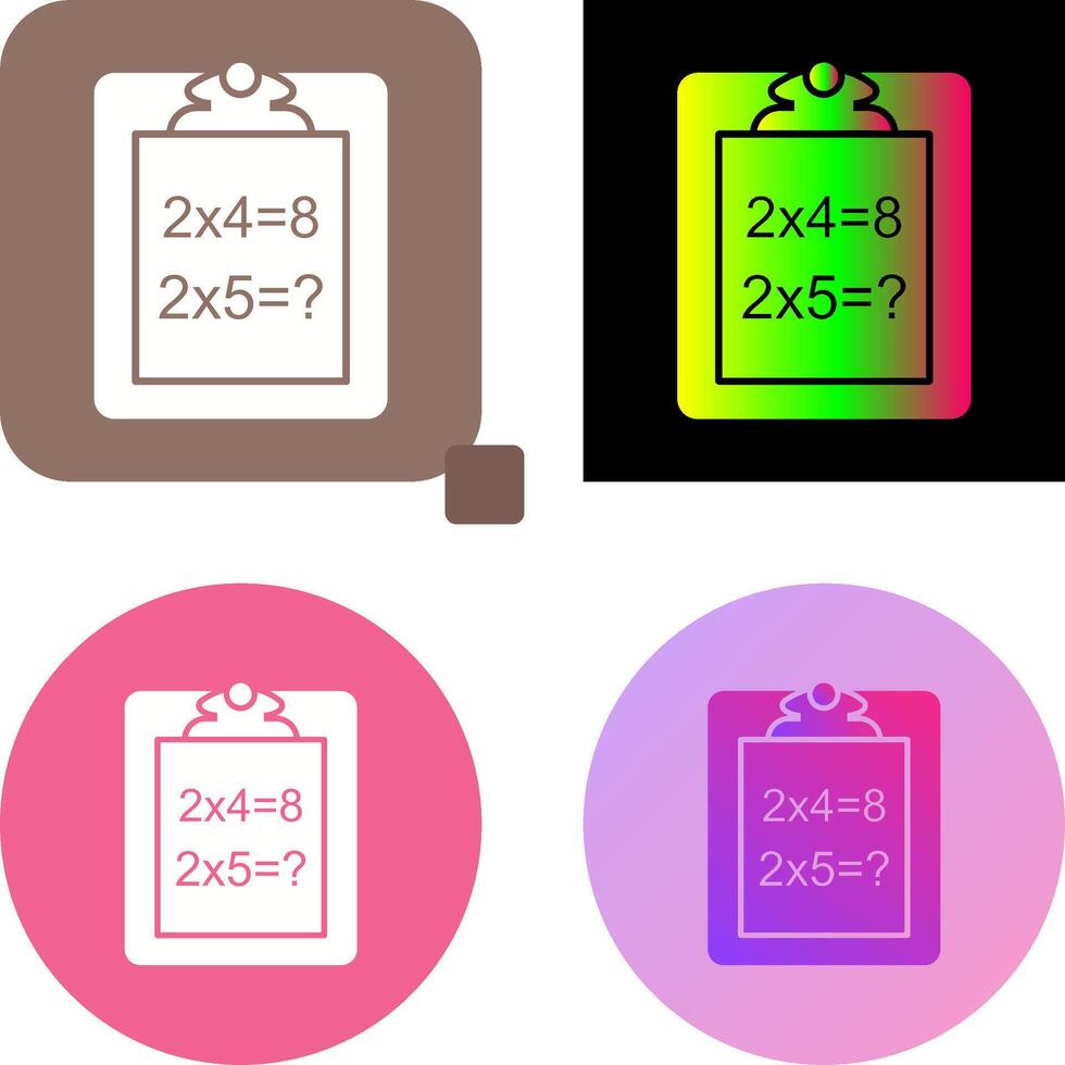 Unique Solving Question Icon Design vector