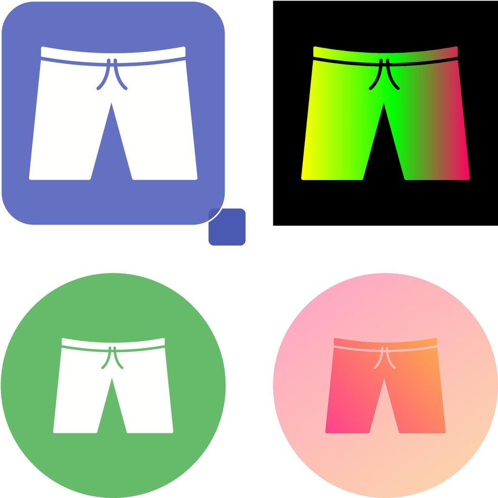 Shorts Icon Design vector