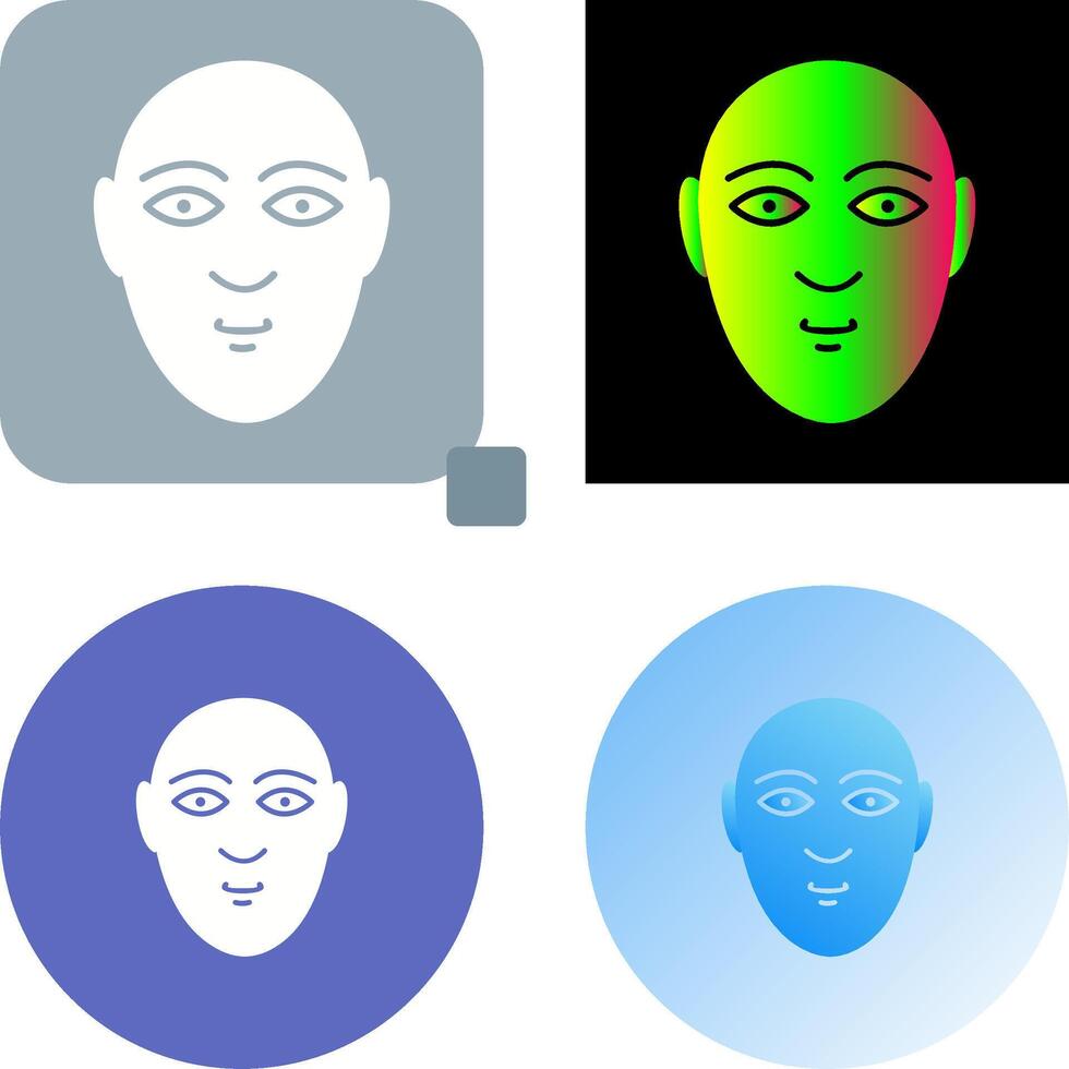 Human Face Icon Design vector