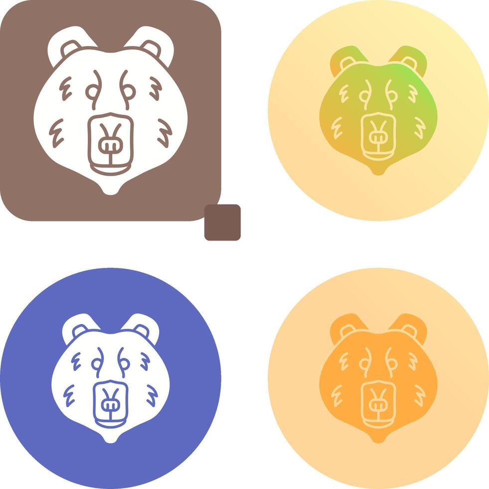 Polar Bear Icon Design vector