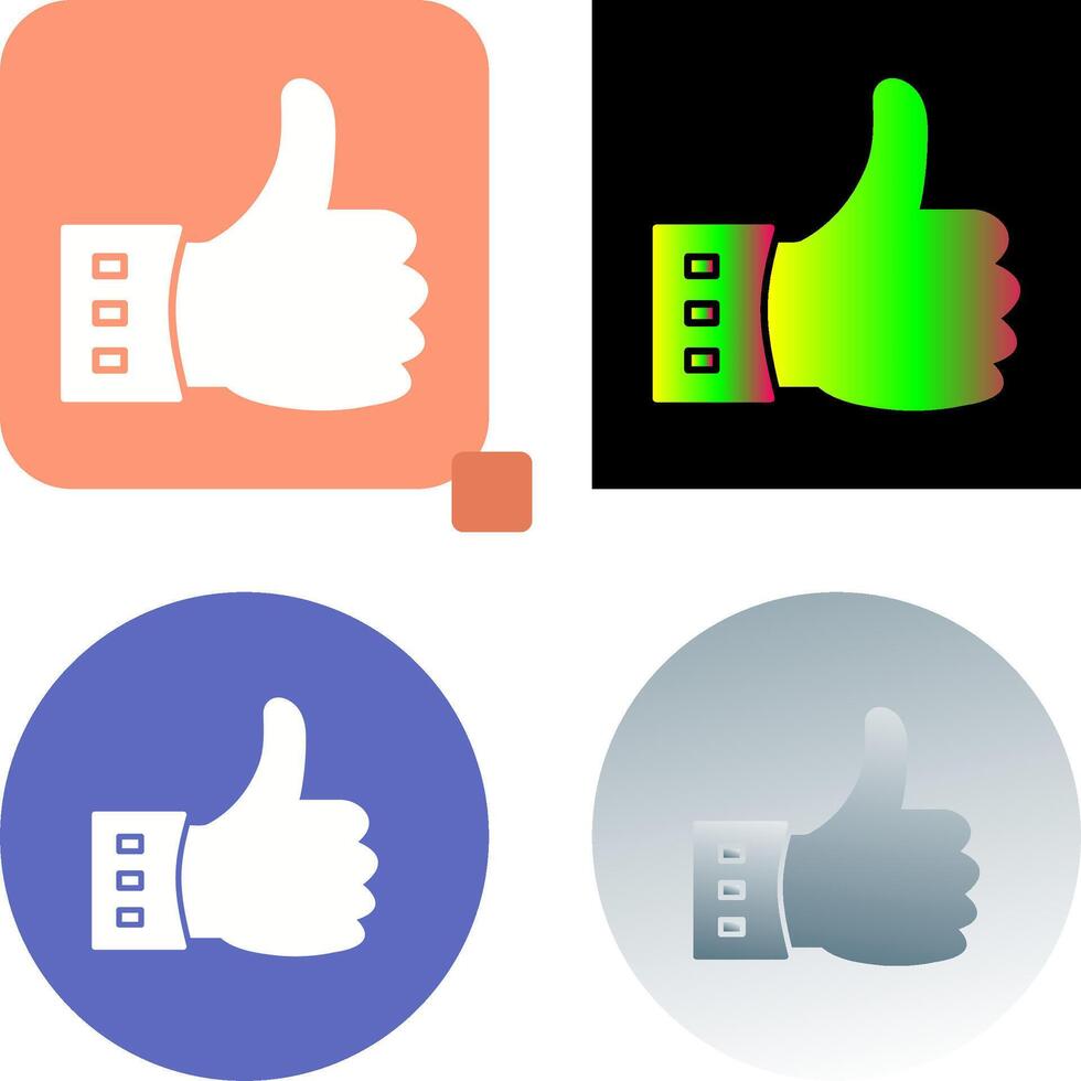 Unique Like Icon Design vector