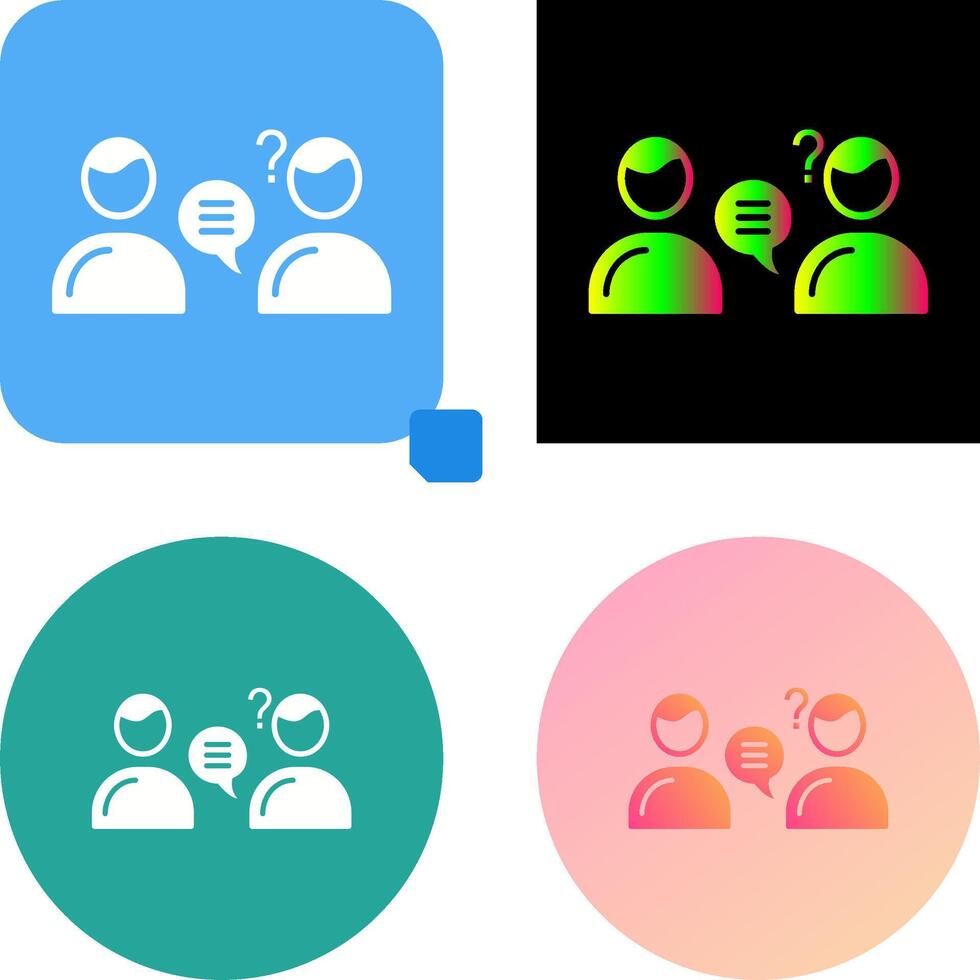 Unique Consulting Services Icon Design vector