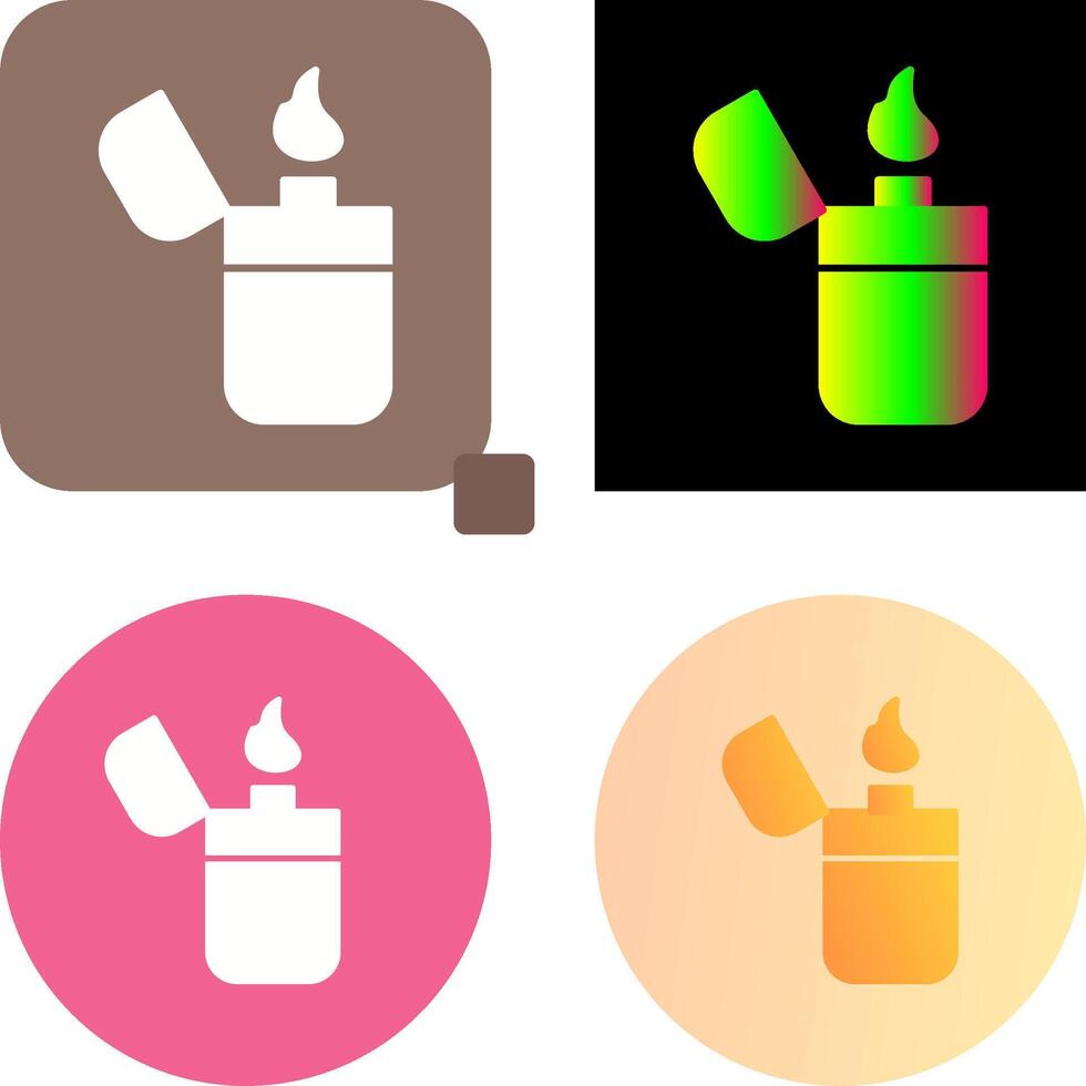 Unique Lighter Icon Design vector