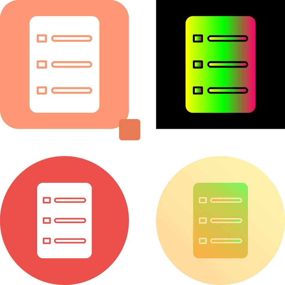 Unique Menu Icon Design vector